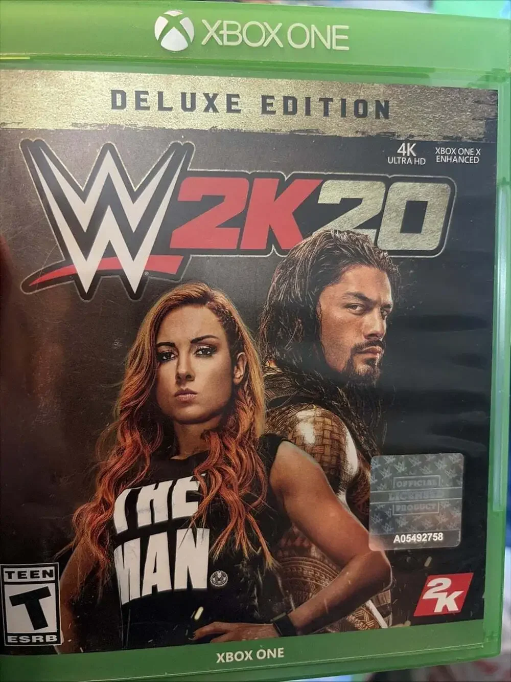 W2K20 Deluxe Edition - Microsoft Xbox One Roman Reigns & Becky Lynch Cover